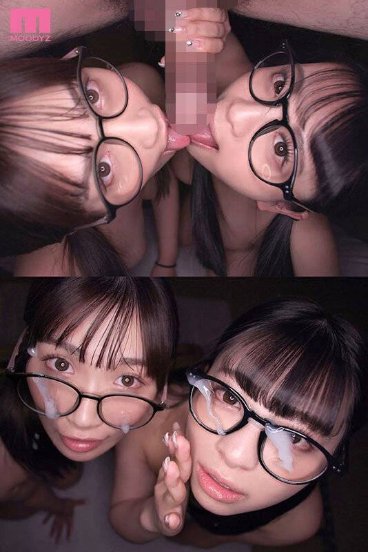 【独占】修学旅行中、地味メガネ巨乳をお風呂に誘ったら… ビチョ濡れでW爆乳揉みまくり中出しできちゃった普段は地味な僕…。 花柳杏奈・美園和花